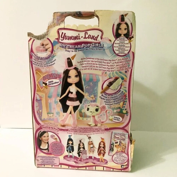 MGA Yummi Land Ice Cream Pop Girls Nikki Neopolitan 12 Inch Doll Damaged Box - Picture 10 of 16